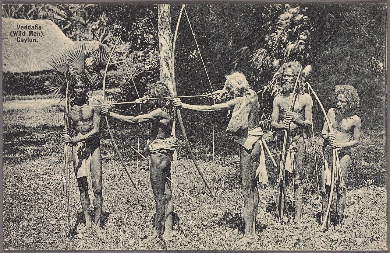 Veddahs (wild men), Ceylon 1907
